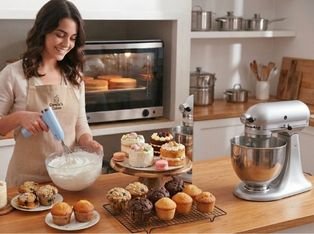 Cocina en Minutos con Camila V. usando la batidora Levia Modo